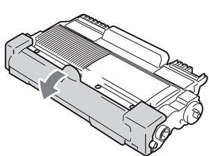 Removing protective cover from toner cartridge for Brother MFC-7360, MFC-7460, MFC-7860