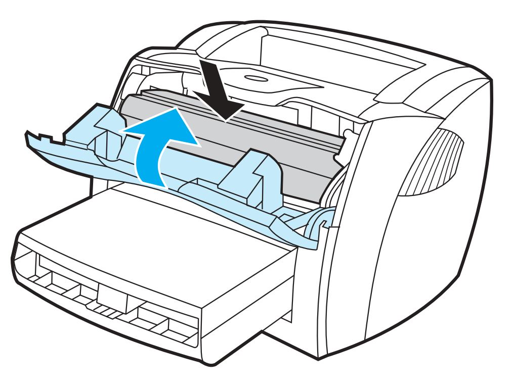 Print cartridge inserted and cover closed