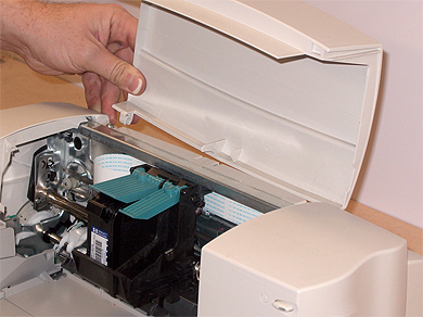 Step 1: Removing Printer Lid (Access Door)