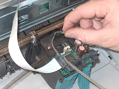 Step 11: Removing Old HP Printhead Belt