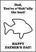 ‘Dad, You’re O“fish”ally the Best!’ DIY printable Father’s Day card