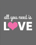 “All you need is LOVE” DIY printable