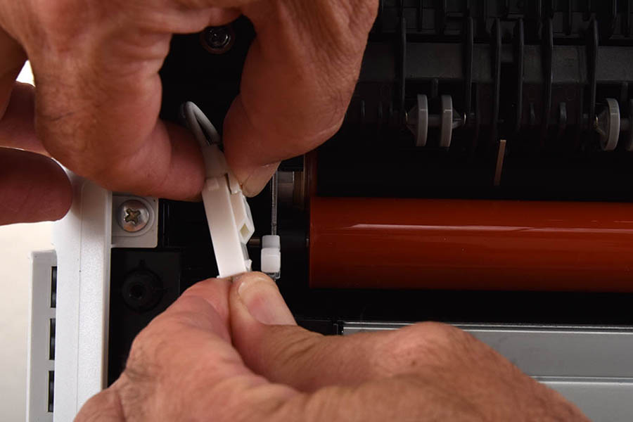 Reconnect left wiring