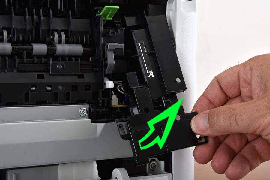 Remove right fuser cover