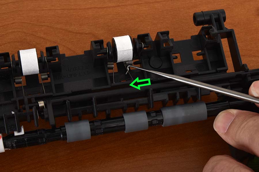 Slide spring off right post