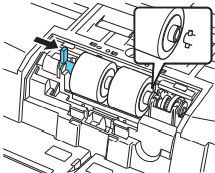 Align retard roller to scanner axle for Canon imageFORMULA DR-G2110