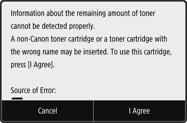 A non-Canon Toner Cartridge
