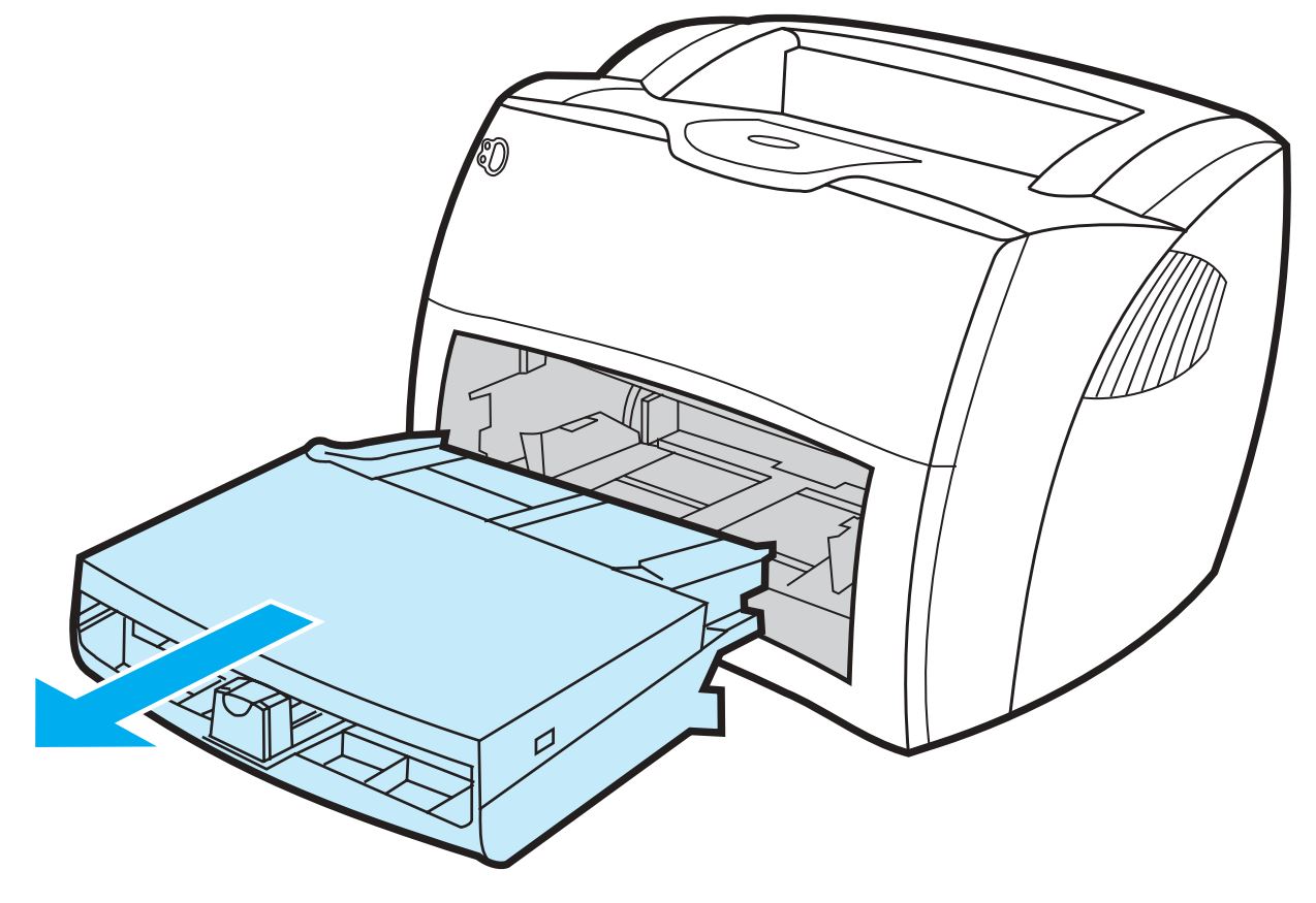 Input trays removed