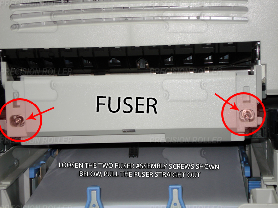 Fuser assembly screws
