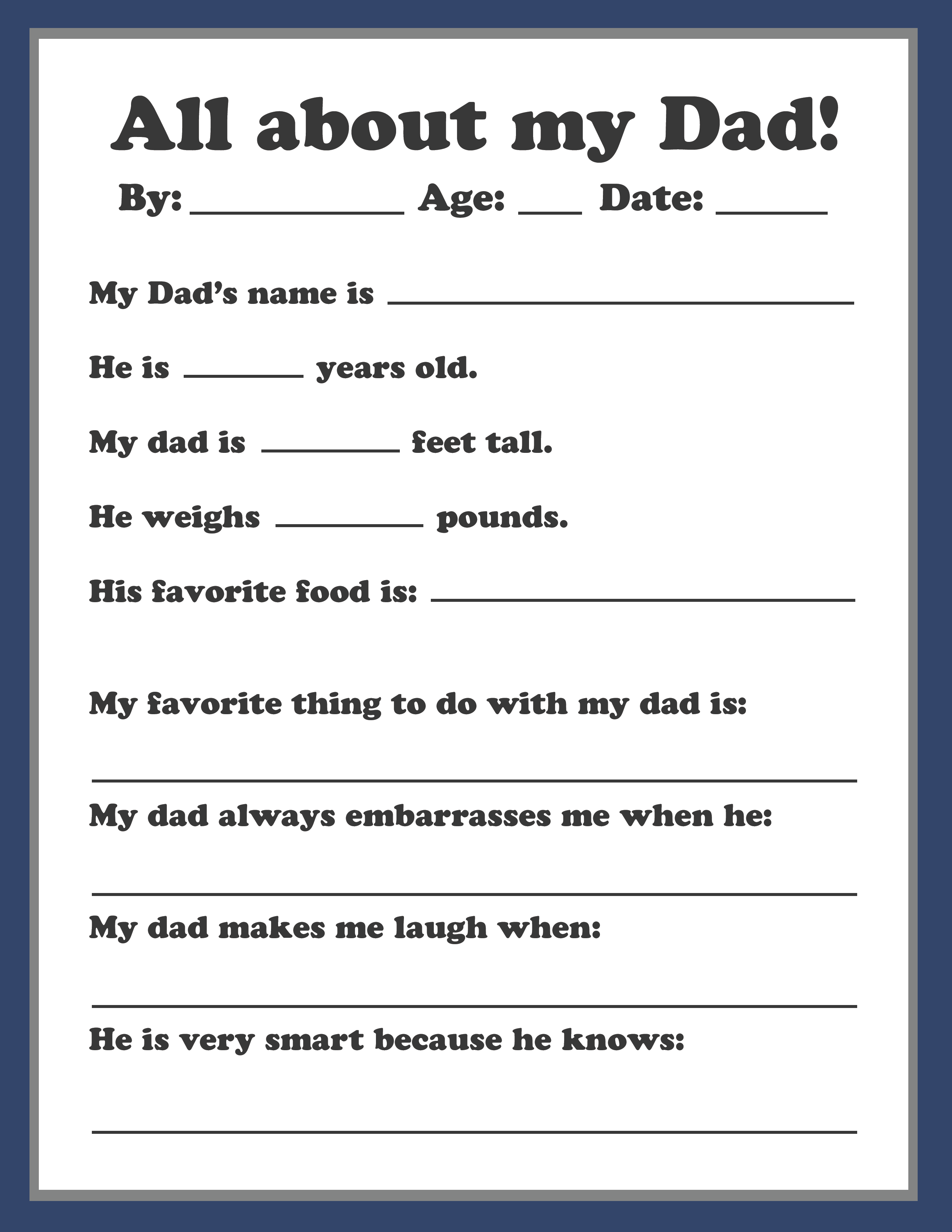 Fun Father s Day Printables Precision Printables