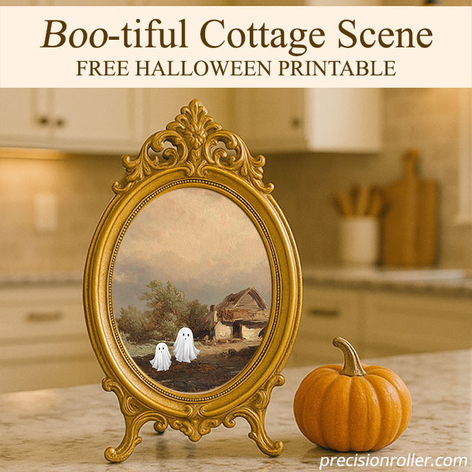 Boo-tiful Cottage Scene – Free Halloween Printable