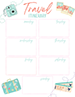 Summer Travel Itinerary Printable