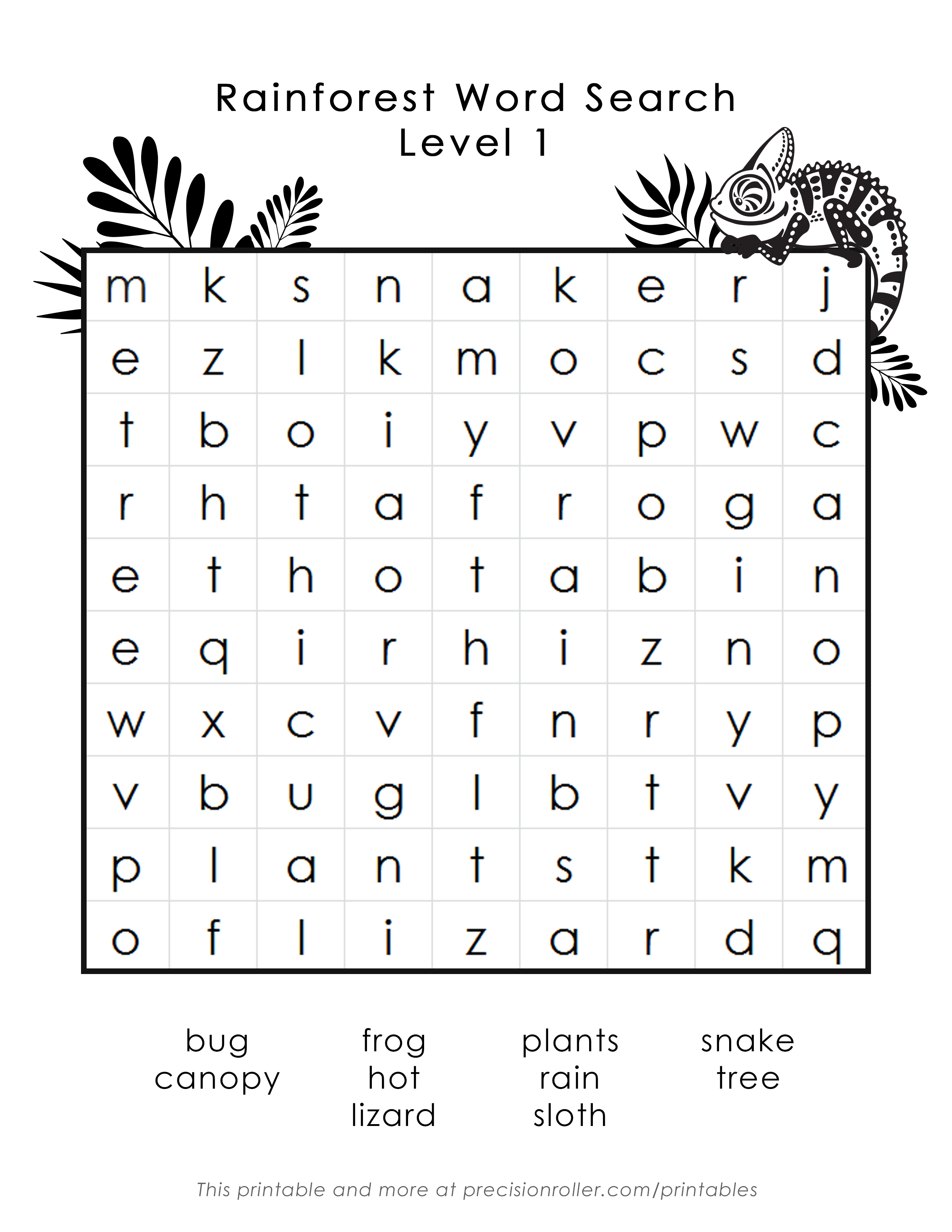 free-printable-rainforest-worksheets