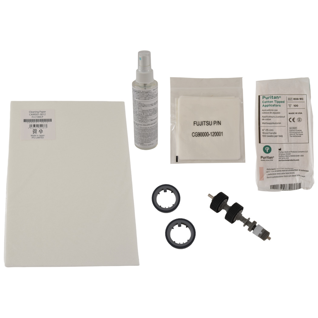 Details for Fujitsu fi-8190 ScanAid Cleaning and Consumable Kit (Genuine)