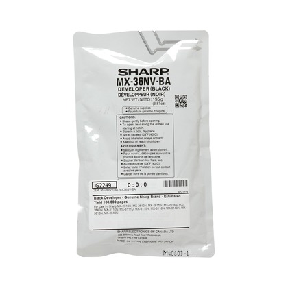 Sharp MX-2640N Black Developer (Genuine)