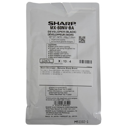 Sharp MX61NVBA Black Developer