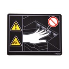 Ricoh SR3120 Paper Exit Proof Tray Caution Decal (Genuine)