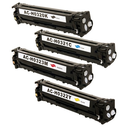 Toner Cartridges - Set of All Compatible with HP Color LaserJet Pro CM1415fnw MFP (K1030)