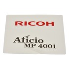 Ricoh Aficio MP 4001 Emblem Sheet (Genuine)