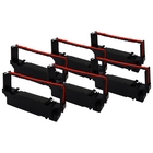 Star Micronics SP742 Ribbon Cartridge - Black / Red - Package of 6 (Compatible)