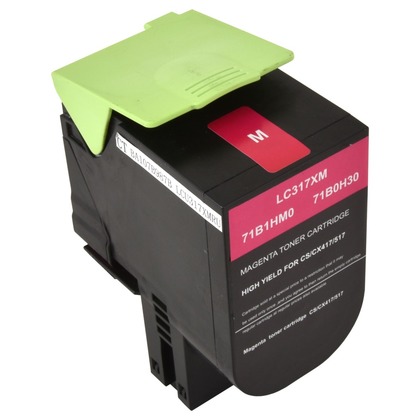thumbnail image 2 of 4-Pack Compatible Toner Cartridges For Lexmark CS417dn, CS517de, CX417de, CX517de – 71B1HK0 Series 2 of 5