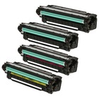 HP LaserJet Enterprise 500 Color M551xh Toner Cartridges - Set of 4 (Compatible)