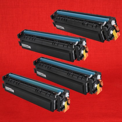 Toner Cartridges - Set of 4 - High Yield with new chips Compatible with ...