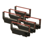 Star Micronics SP200 Black / Red Ribbon - Package of 6 (Compatible)