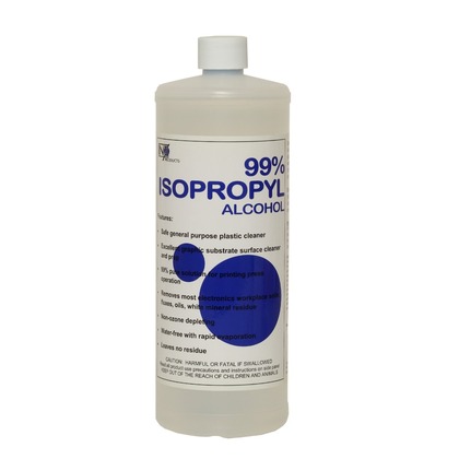 INX Products IPA5132 Isopropyl Alcohol 99% - 32 oz Bottle (large photo)