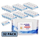 75% Alcohol Wipes - Case of 32 Packs