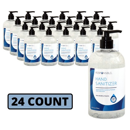 Hand Sanitizer - 16 oz  Pump Bottle - Case of 24