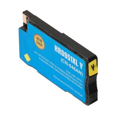Yellow Ink Cartridge Compatible HP 8600 Plus e (V0024)